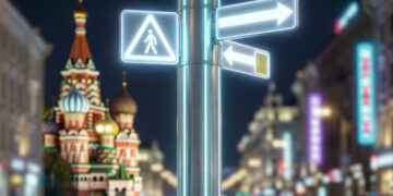 Москва тестирует дорожные знаки с подсветкой